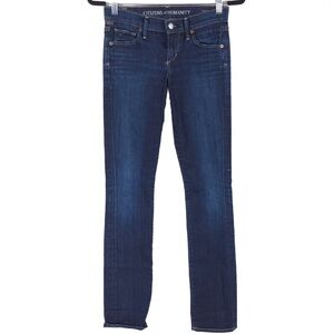 CITIZENS OF HUMANITY USA🇺🇸MADE AVA‎ Low Rise Straight Jeans 1278-243 Size 24